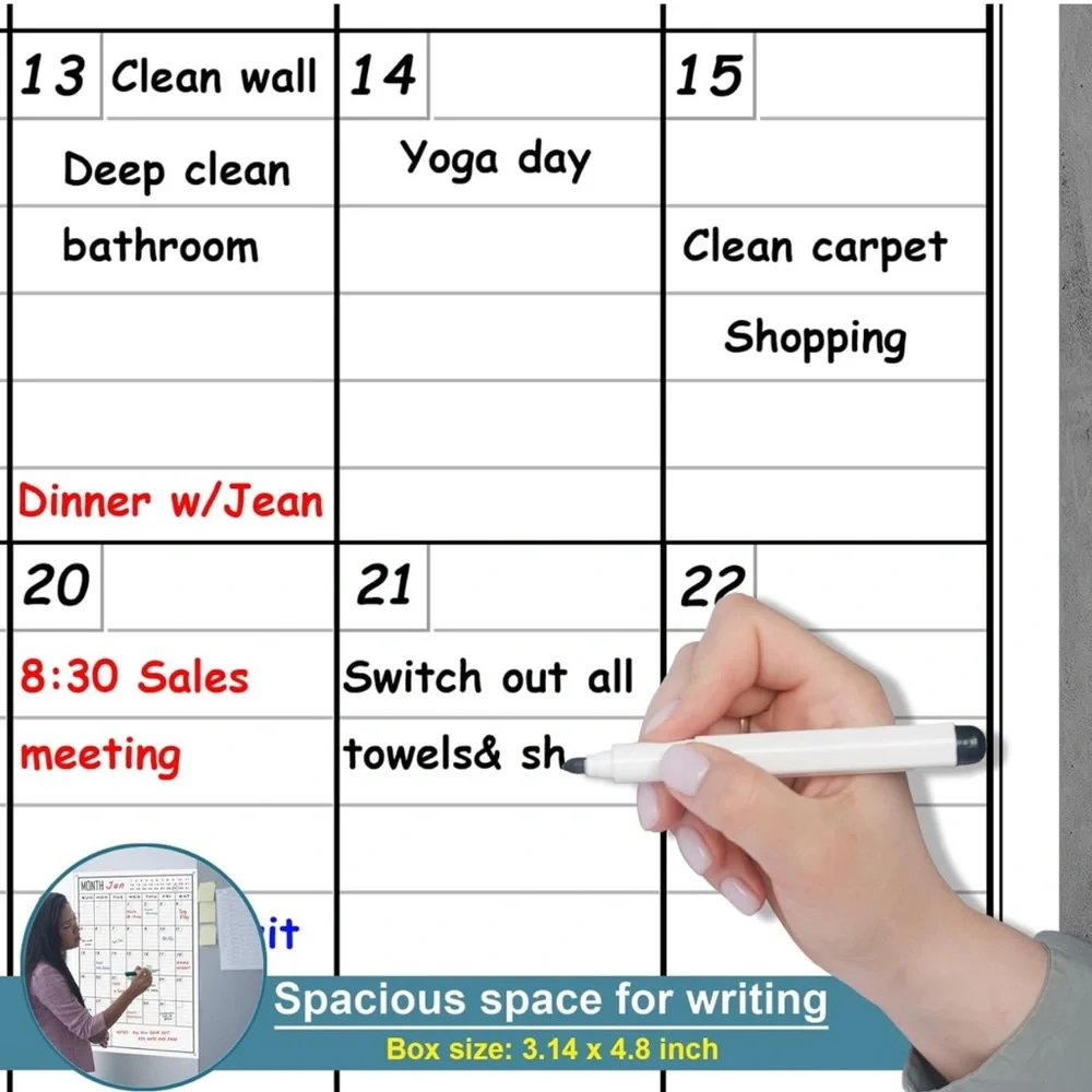 Dry Erase Planning Calendar. Missing the eraser and pushpins.